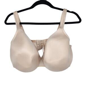 Cacique Nude Lightly Lined Underwire Back Closure Full Coverage Bra Size 38F